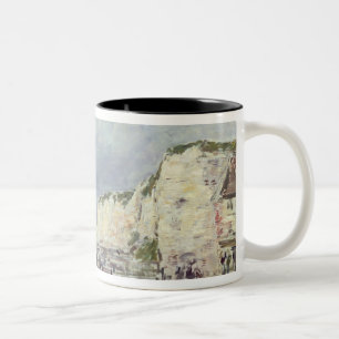 Die Klippen in Dieppe und im 'kleinen Paris Zweifarbige Tasse
