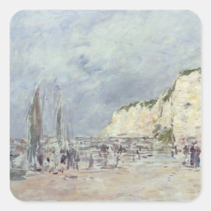 Die Klippen von Dieppe und das "Petit Paris" Quadratischer Aufkleber