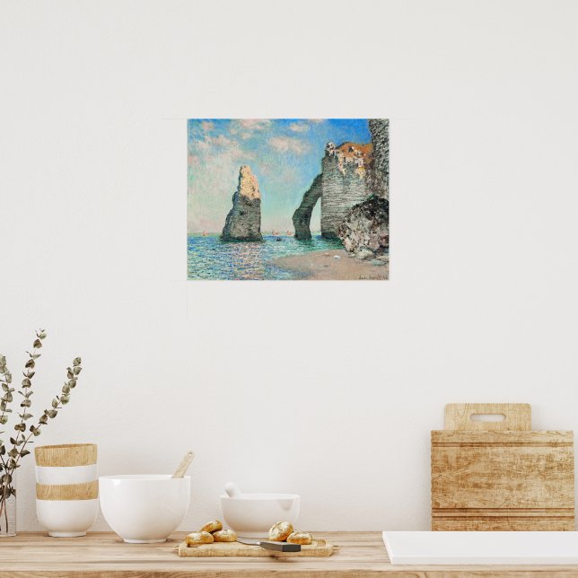 Die Klippen von Etretat von Monet Poster (Küche)