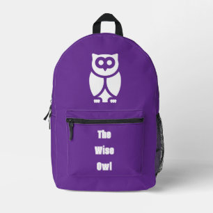 Die kluge Eule Bedruckter Rucksack