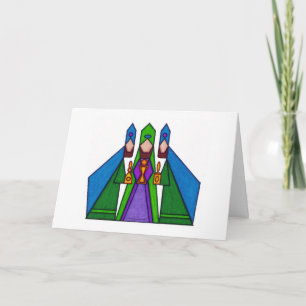 Die klugen Männer Feiertagskarte