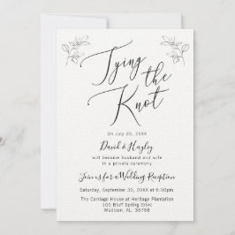 Die KNOT-Hochzeitsempfehlung binden Einladung