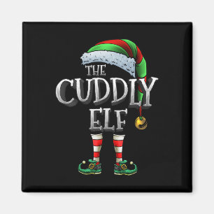 Die knuddelige Elf-Matching-Familie knuddelte Weih Magnet