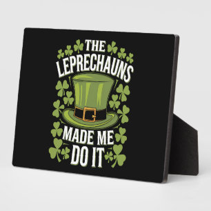 Die Kobolde haben mich dazu gebracht St. Patrick's Fotoplatte