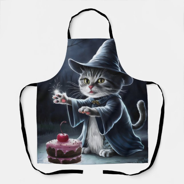 Die Koch Katze und der Zauberkuchen. Schürze (Vorderseite)