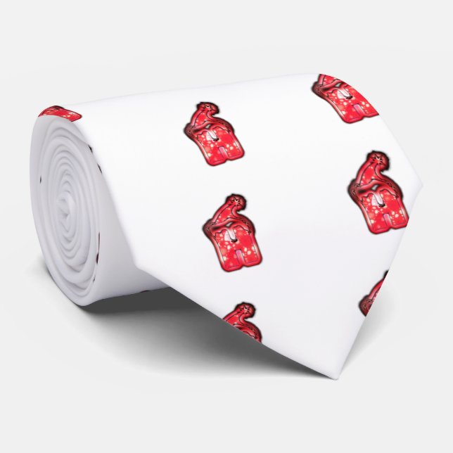 Die Kollektion Moderne Weihnachtsmannmütze. Krawatte (Gerollt)