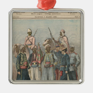 Die Kolonialarmee Silbernes Ornament