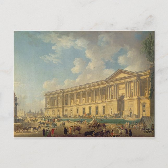 Die Kolonnade des Louvre um 1770 Postkarte (Vorderseite)