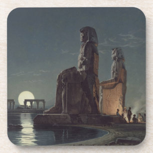 Die Kolosse von Memnon, Thebes, einer von 24 Getränkeuntersetzer