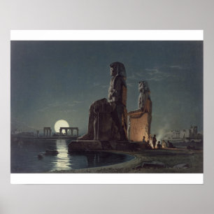 Die Kolosse von Memnon, Thebes, einer von 24 Poster