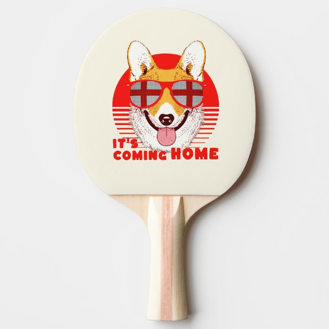 Die kommende Zuhause Corgi Tischtennis Schläger (Vorderseite)