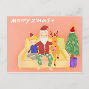 Die kommende Zuhause des Weihnachtsmanns Postkarte