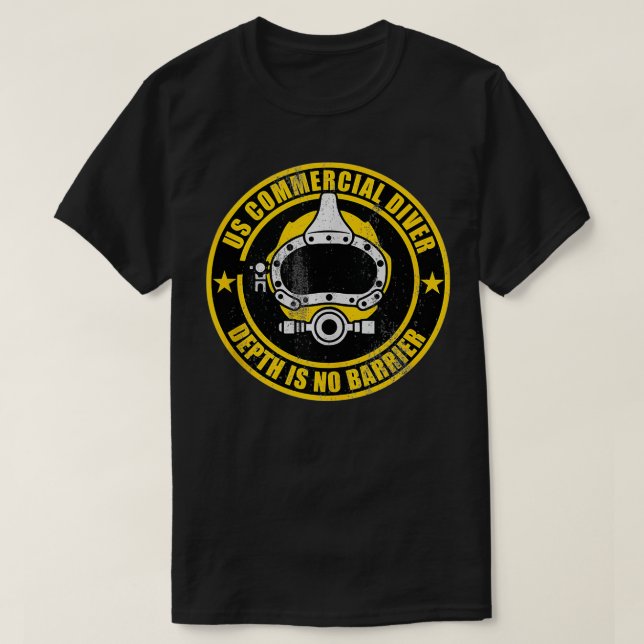 Die Kommerzielle Tauchtiefe in den USA ist kein Pr T-Shirt (Design vorne)