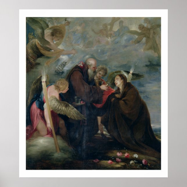 Die Kommunion der St. Rose von Viterbo (Die Jungfr Poster (Vorne)