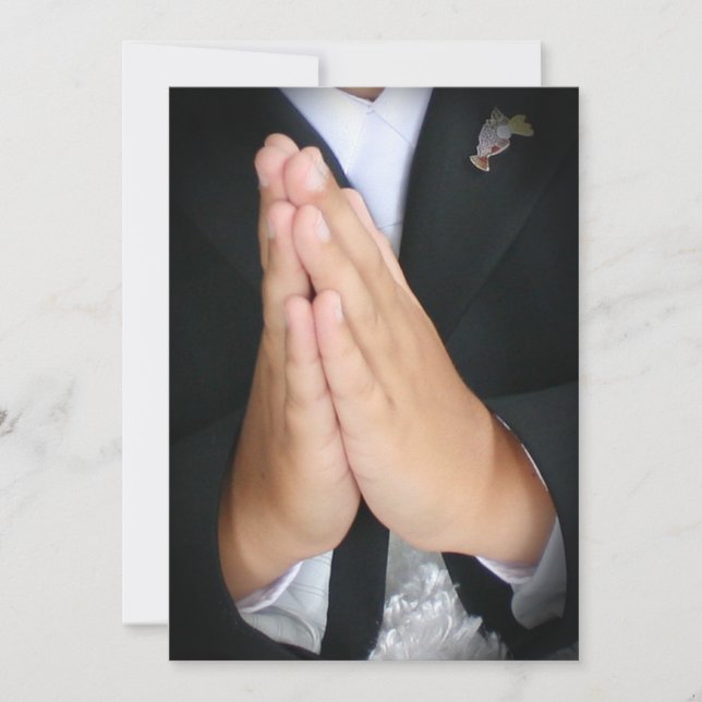 Die Kommunion des Jungen Einladung (Vorderseite)