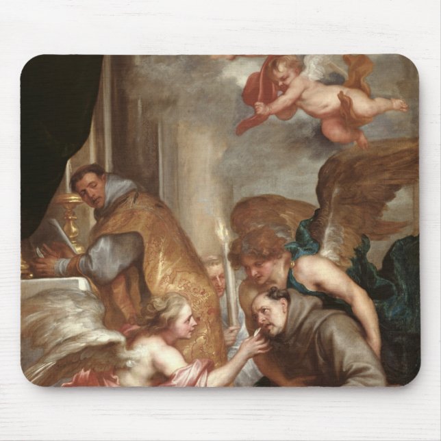 Die Kommunion von St Bonaventure Mousepad (Vorne)