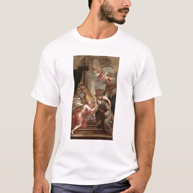 Die Kommunion von St Bonaventure T-Shirt (Vorderseite)