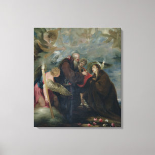 Die Kommunion von St.-Rose von Viterbo (die Leinwanddruck