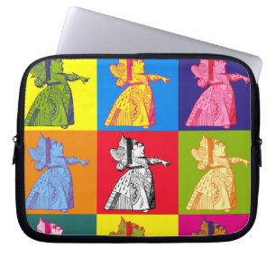 Die Königin der Herz-Pop-Kunst Laptopschutzhülle