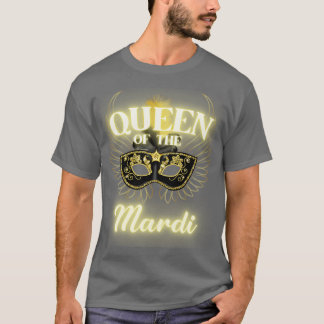 Die Königin der Mardi-Masquerade Perlenparade T-Shirt