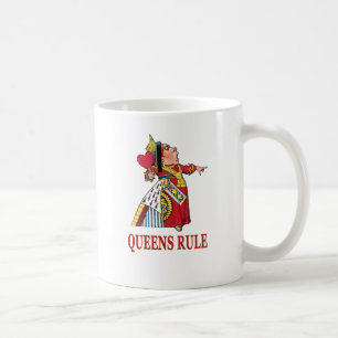 Die Königin des Herzens sagt "Königsregel" Kaffeetasse