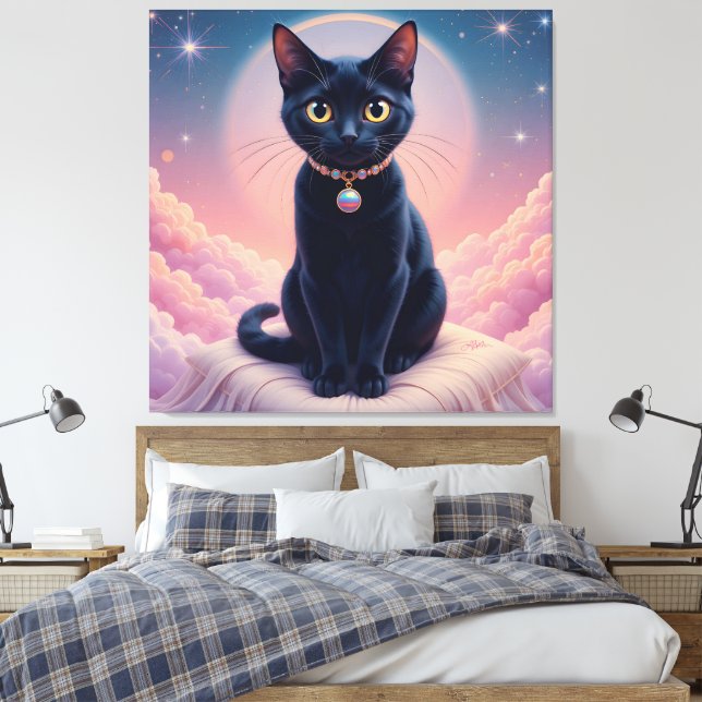 Die Königin des Schwarzen Katapults Leinwanddruck (Insitu (Schlafzimmer))