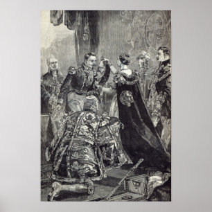 Die Königin, die den Kaiser der Franzosen Poster