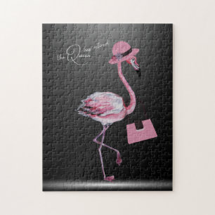 Die Königin hat den klassischen Chic Pink Flamingo