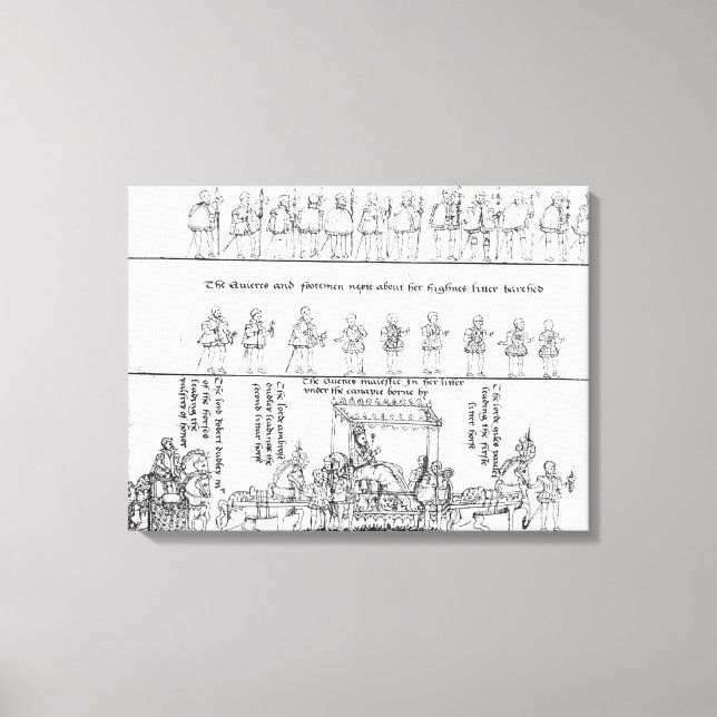 Die Königin in ihrer Kluft Leinwanddruck (Vorderseite)