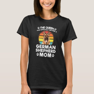 Die Königin ist zur Deutschen Schäferhund-Mutter-H T-Shirt