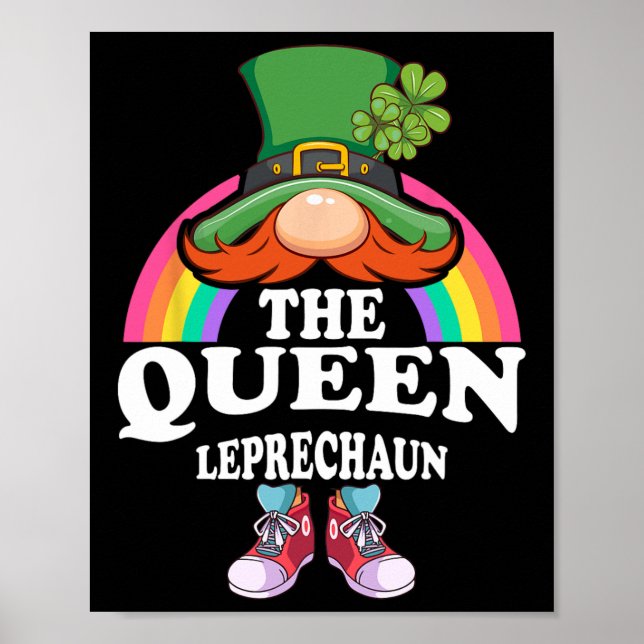 Die Königin Leprechaun St Patricks Day Kostüm  Poster (Vorne)
