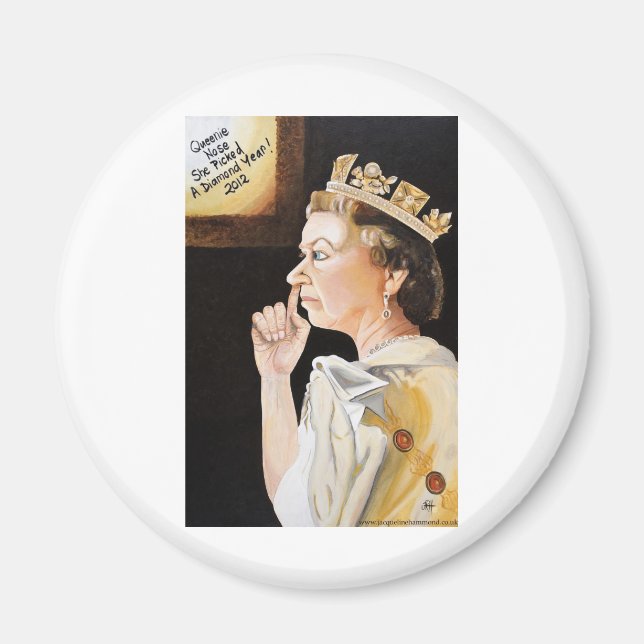 Die Königin 'Nase', die sie ein Diamantenjahr pflü Magnet (Vorne)