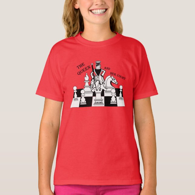 Die Königin und ihr Gericht, Mädchen-Jugend-T - T-Shirt (Vorderseite)