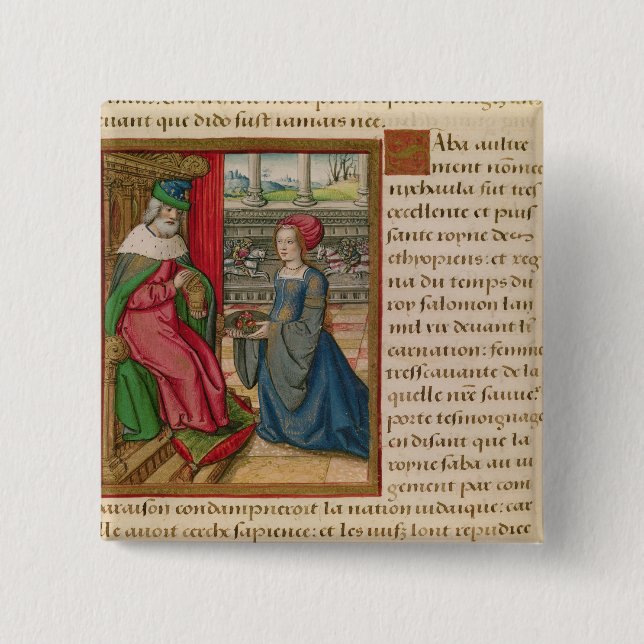Die Königin von Sheba Button (Vorderseite)