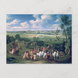 Die königliche Cortege Postkarte