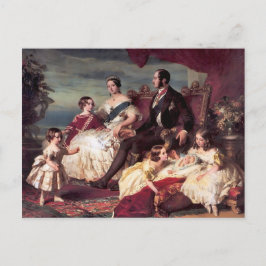 Die königliche Familie Postkarte