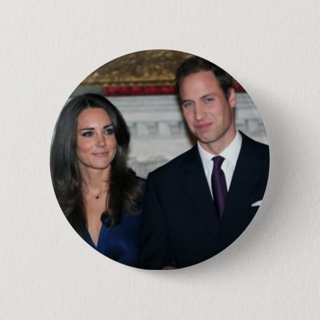 Die königliche Hochzeit Button (Vorderseite)