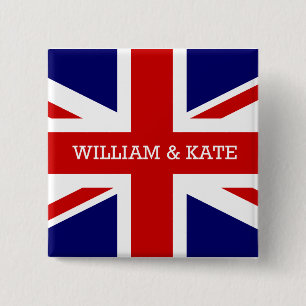 Die königliche Hochzeit - William u. Kate Button