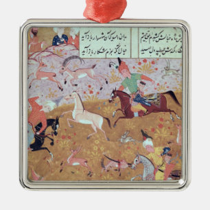 Die königliche Jagd Ornament Aus Metall