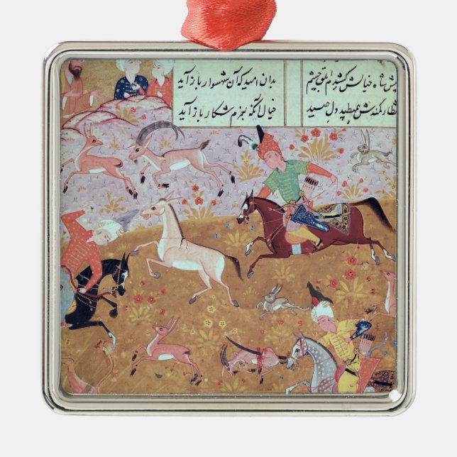 Die königliche Jagd Ornament Aus Metall (Vorne)