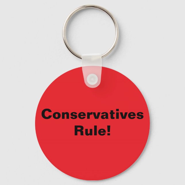 Die Konservativen regieren! KeyRing Schlüsselanhänger (Vorderseite)