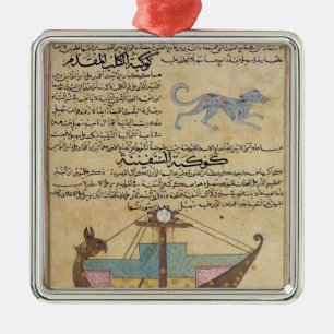 Die Konstellationen des Hundes und des Kiels Silbernes Ornament