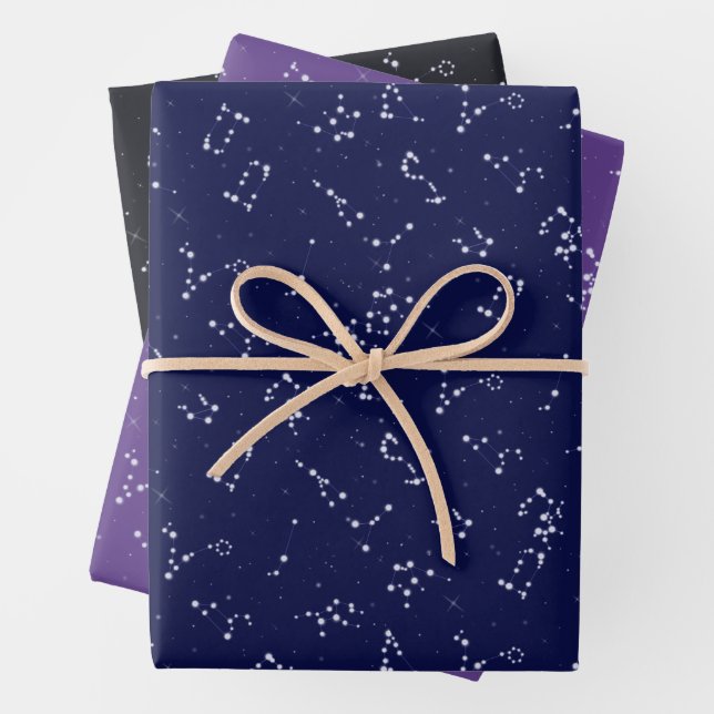 Die Konstellationen Geschenkpapier Set (Beispiel)