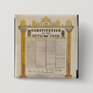Die Konstitution des USA Button