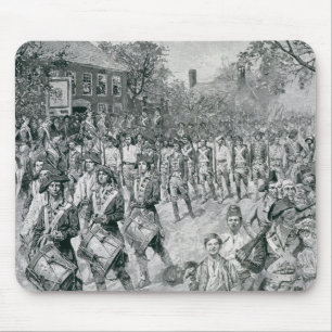 Die kontinentale Armee, die hinunter das alte Mousepad