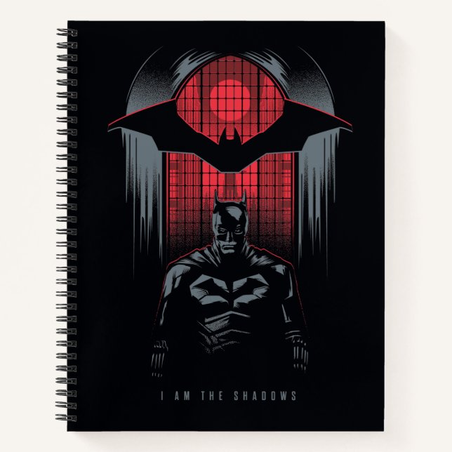 Die Kontur des Batman Window Pane Notizbuch (Vorderseite)