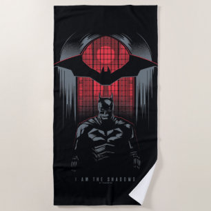 Die Kontur des Batman Window Pane Strandtuch