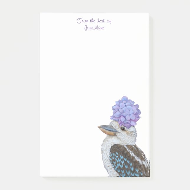 Die Kookaburra-Post-it-Notizen abzeichnen Post-it Klebezettel (Vorderseite)