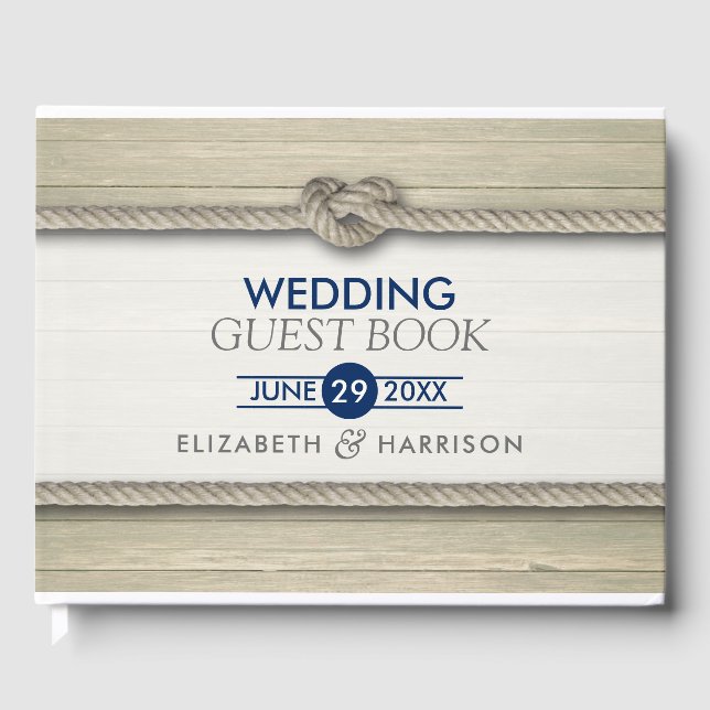 Die Kopplung der bekannten rustikalen Hochzeit Gästebuch (Vorderseite)