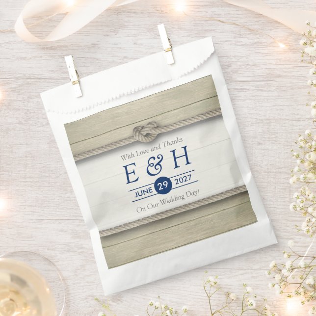 Die Kopplung der bekannten rustikalen Hochzeit Geschenktütchen (Ausgeschnitten)